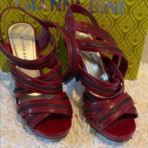 Gianni Bini Red Strappy Heels